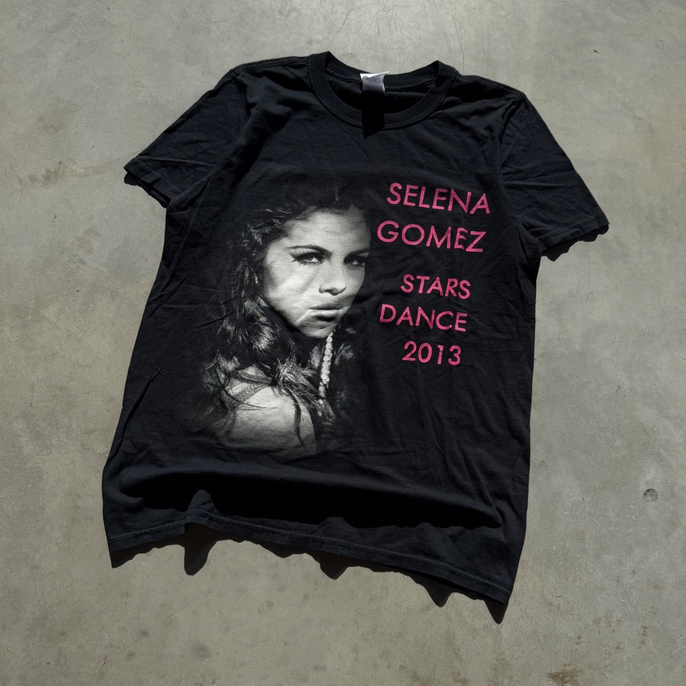 Selena Gomez Stars Dance 2013 World Tour Graphic T-Shirt Black Small Concert Tee